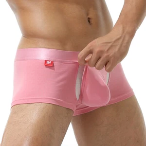 Herren Boxershorts separater Innentasche Eis Seide Unterwäsche vorne offen Höschen - Bild 1 von 19