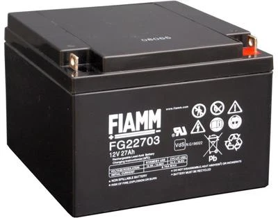 BATTERIA FIAMM FG22703 12V 27A PIOMBO AGM RICARICABILE UPS 26 Ah CARROZZINA GEL