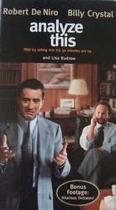 Analyze This + Bonus Footage (VHS, 2000, VG) Robert DeNiro. Billy Crystal - Picture 1 of 2