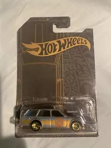 2019 Hot Wheels 51st Anniversary Gray / Gold 71 DATSUN 501 WAGON Super Nice Car - Picture 1 of 2