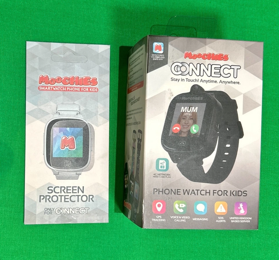 Moochies Connect All-In-One 4G Smartwatch Phone for Kids Touchscreen Video/Voice - Image 1 of 4