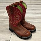 Ariat Fat Baby boots size 8.5 in red star print