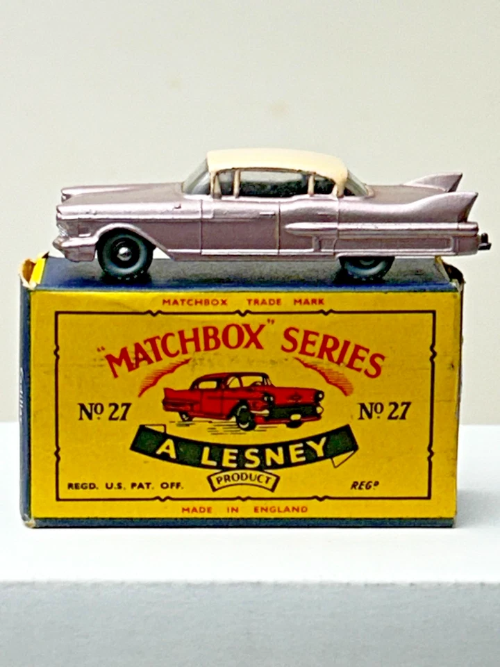 Matchbox No. Cadillac Sixty Special 27 con caja C original, bonito Foto 1 de 4