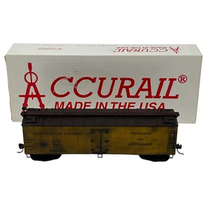 Accurail HO Gauge 40 Foot Wood Reefer Boxcar National Car Co Scale Model Railway - Picture 1 of 9