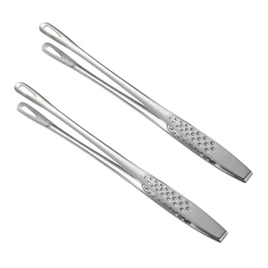 2 pinzas de acero inoxidable para alimentos abrazadera de barbacoa multiusos cocina - Imagen 1 de 12