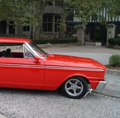 1962-1964 Ford Fairlane 500 suportes internos para para-lama Mercury Meteor fabricante de equipamento original - Imagem 1 de 3