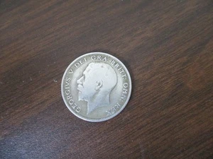 1922 - HALF CROWN - UK Great Britain George V - 50% SILVER - Picture 1 of 2
