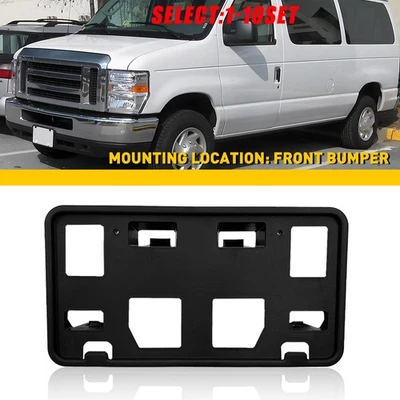 Soporte de matrícula delantero para camioneta de carga Ford E-150 E250 E350 E450 2008-14 1-5X Foto 1 de 4