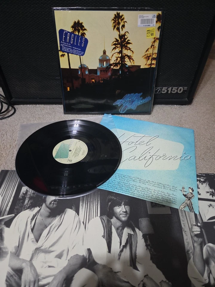 Eagles Hotel California Lp Vinyl 1976 1st Press Shrink/Insert/Hype NM- Foto 1 de 4