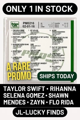 Taylor Swift Rihanna Selena Gomez Promo CD Prime Cuts PM0216 Feb 2016 Rare DJ - Image 1 of 4
