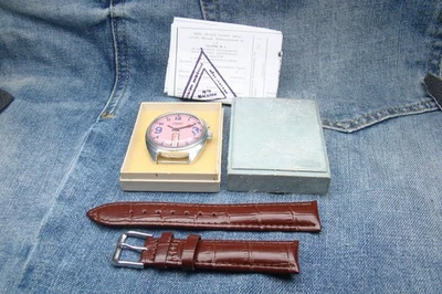 watch Slava 2428 pink watermelon russian soviet ussr in box 1980s 2 - Image 1 of 4