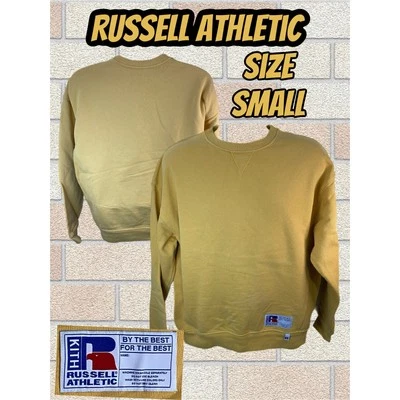 Толстовка Russell Athletic x Kith Crewneck горчичная желтая маленькая - Изображение 1 из 4