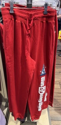 025 Pantalones de Correr Rojo Adulto Mickey Fantasía Hechicero Parques Disney 2XL Foto 1 de 3