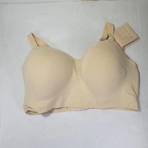 Truekind beige stützender bequemer kabelloser formender BH #10210 Größe 2XL - Bild 1 von 4