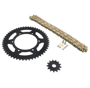 Gold O Ring Chain & Sprocket Black fit 2001-2006 Yamaha WR250F 13/52 114L - Picture 1 of 4