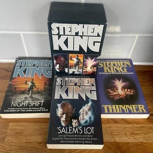 Stephen King - Salem’s Lot, Night Shift & Thinner - Box Set - NEL 1986 Horror - Imagen 1 de 5