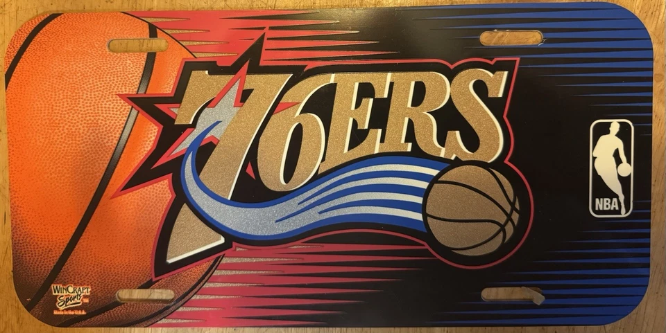 Wincraft Sports NBA Philadelphia 76ers Plastic License Plate - Image 1 of 2