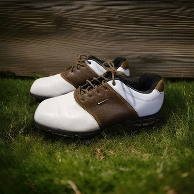 Nike Sport Performance Golf Shoes Cleats  Men's 11 White/ Brown TAC - Image 1 of 4