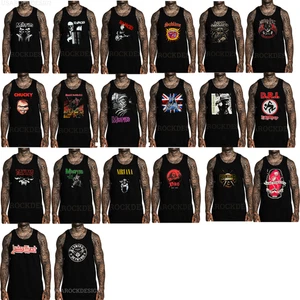 COLECCIÓN DE CAMISETAS SIN MANGAS CLÁSICAS PUNK ROCK PARA HOMBRE - Imagen 1 de 21