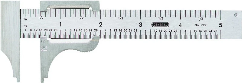 GENERAL TOOLS 729 Slide Caliper, 4" - Image 1 of 1
