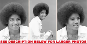 FOTOS MICHAEL JACKSON 1977 PELO GRANDE (3) RARAS 8x10 - Imagen 1 de 1