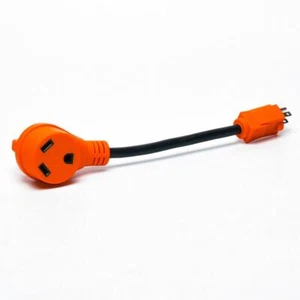 Adaptador de cable para cámper RV 15A macho a 30A hembra conector de alimentación de 12" cable 12AWG/3 - Imagen 1 de 3