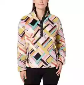 Hurley Ladies' Snap Plush Pullover, Sweater Pink, X-Large - Picture 1 of 6