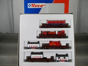 Roco Spur H0 44017 Güterwagen-Set 4-teilig Circus-Krone mit Zirkuswagen in OVP - Bild 1 von 7