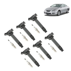 6x Ignition Coil +Spark Plug UF506 For Toyota Solara Sienna 2004-2008. - Picture 1 of 16