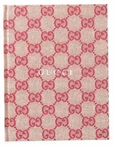 Gucci 'My Scrapbook' GG Monogram Hardcover Notebook Red Size 7.3 x 5.6" NEW - Picture 1 of 6