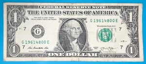 1961 April 8 Birthday Note $1 One Dollar Bill G 19614800 E ( 1961 - 4 - 8 _ _) - Picture 1 of 2