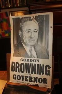 1948 Antique Gordon Weaver Browning Democrat Governor of Tennessee Poster 11x17 - Picture 1 of 4