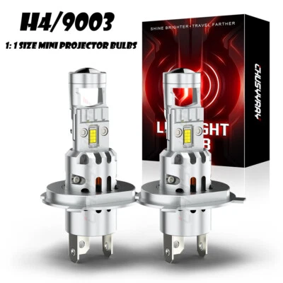 Kit de faros LED H4 9003 6000K blanco bombillas altas/bajas para Nissan Versa 2007-2019 Foto 1 de 4