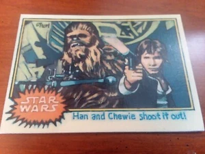 1977 Topps Star Wars Painted Art Card Copy. Han and Chewie shoot it out!  - Picture 1 of 2