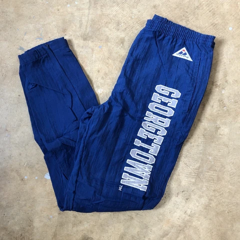 Vintage Georgetown Hoyas Windbreaker Warm Up Track Pants Apex One Varsity Small Cover