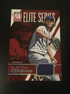 Clayton Kershaw 2015 Panini Elite Relic /49 Baseballkarte #3 Los Angeles Dodgers - Bild 1 von 2