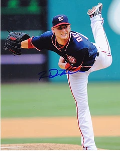 ROSS DETWILER WASHINGTON NATIONALS ACTION SIGNED 8x10 - Picture 1 of 1