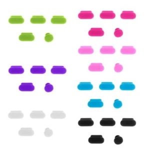 5PCS Anti Dust Plugs Silicone Laptop Data Port Jacks Dustproof Stopper Hooks Cov - Afbeelding 1 van 9