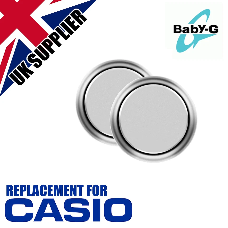 Par de baterías de reloj de repuesto para relojes módulo Casio G-Shock Baby-G 5338 Foto 1 de 1