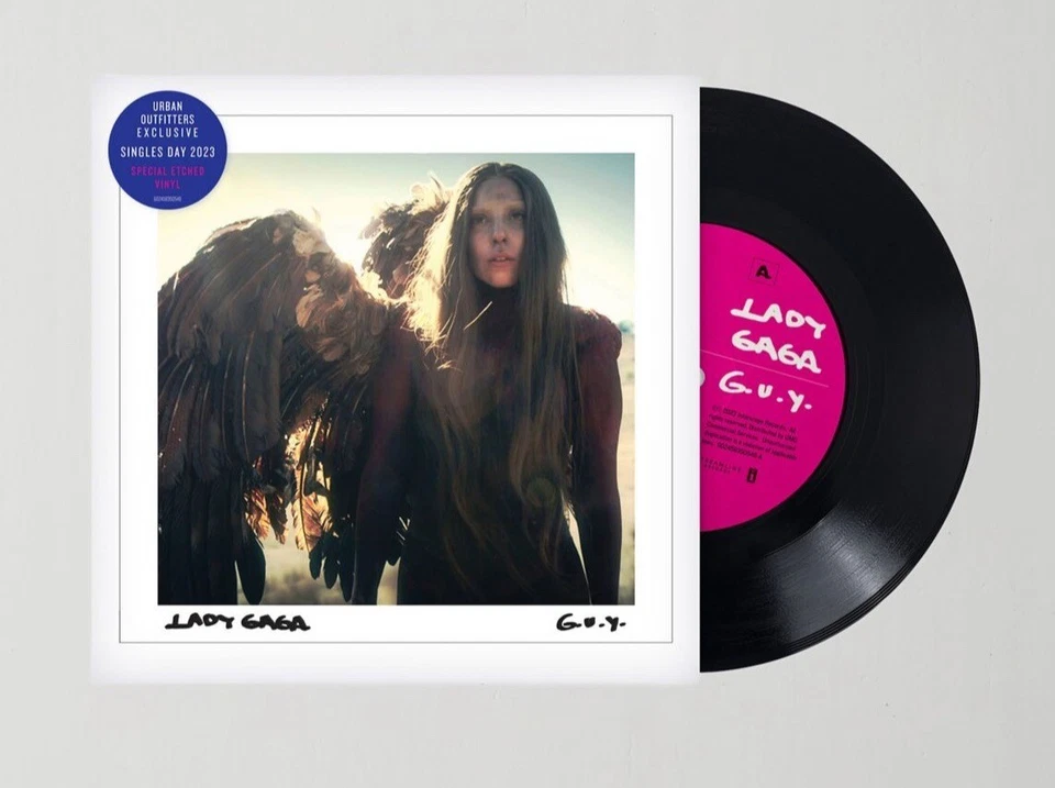 Lady Gaga - G.U.Y. 7” Single Black Vinyl Record - ⚡️Ships Fast⚡️ - Image 1 of 1