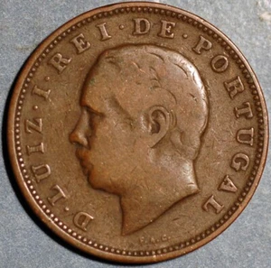 20 Reis 1883 Luiz I KM# 527 Portugal - Picture 1 of 2