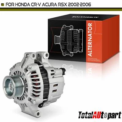 Alternador para Honda CR-V Acura RSX 2002-2006 90 amperios 12 voltios CW polea de 7 ranuras Foto 1 de 4
