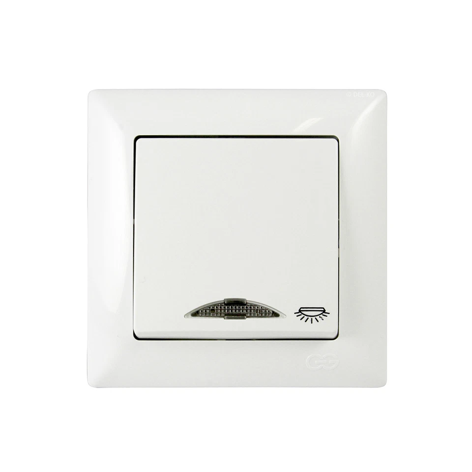 Gunsan Visage Licht Taster mit Beleuchtung Weiss