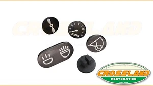 Land Rover Series 3 Dash Panel Instrument symbols Switch Tags Set - Picture 1 of 1