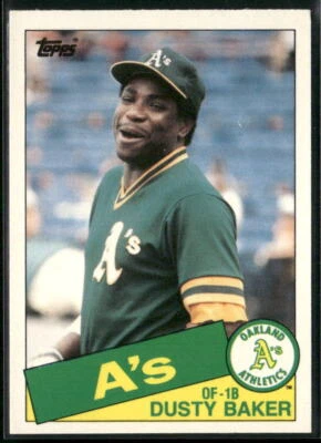1985 Topps Traded #4T Dusty Baker - Image 1 of 2