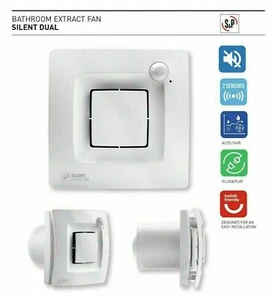 Ventilador de habitación pequeña S&P Silent Dual control de movimiento y humedad - Imagen 1 de 10