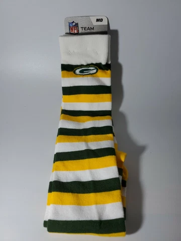 NFL Greenbay Packers Team Crew Dress Socks Medium 5-10 New Cover