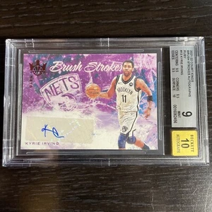 2021-22 Court Kings Brush Strokes Autographs #13 Kyrie Irving #d/49 - BGS 9 - Picture 1 of 4
