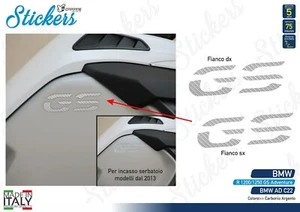 Adesivi Serbatoio Moto BMW R 1200 gs adventure LC per incasso carbonio argento - Imagen 1 de 1