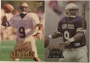(2) 1995 STEVE MCNAIR PLAYOFF DRAFT PICKS ULTRA ROOKIE RC TITANS #182 #125 - Picture 1 of 2
